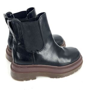 Urban Outfitters Boots Size 8 Womens Black Platform Chunky Chelsea Y2K Pull On